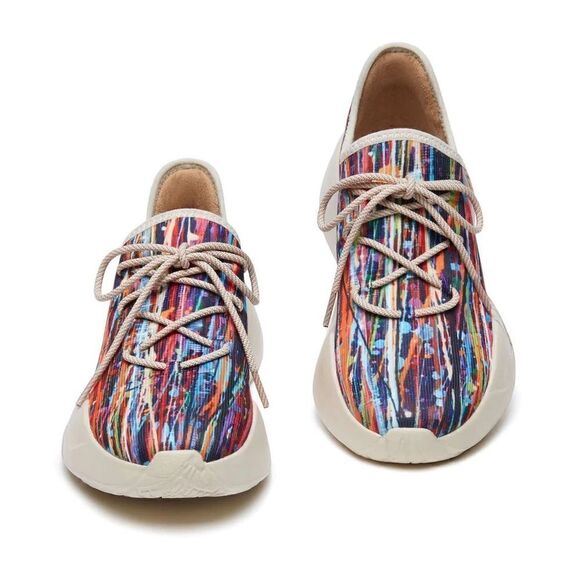 UIN Shoes - UIN Colorful Striped Women's Sneakers